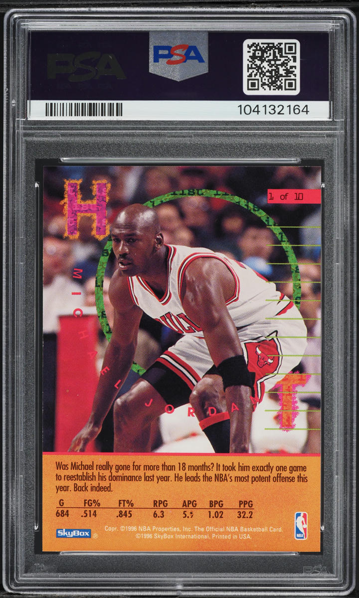 Hoops Michael Jordan #1 0 Hot List | - 1995-96 Basketball PSA