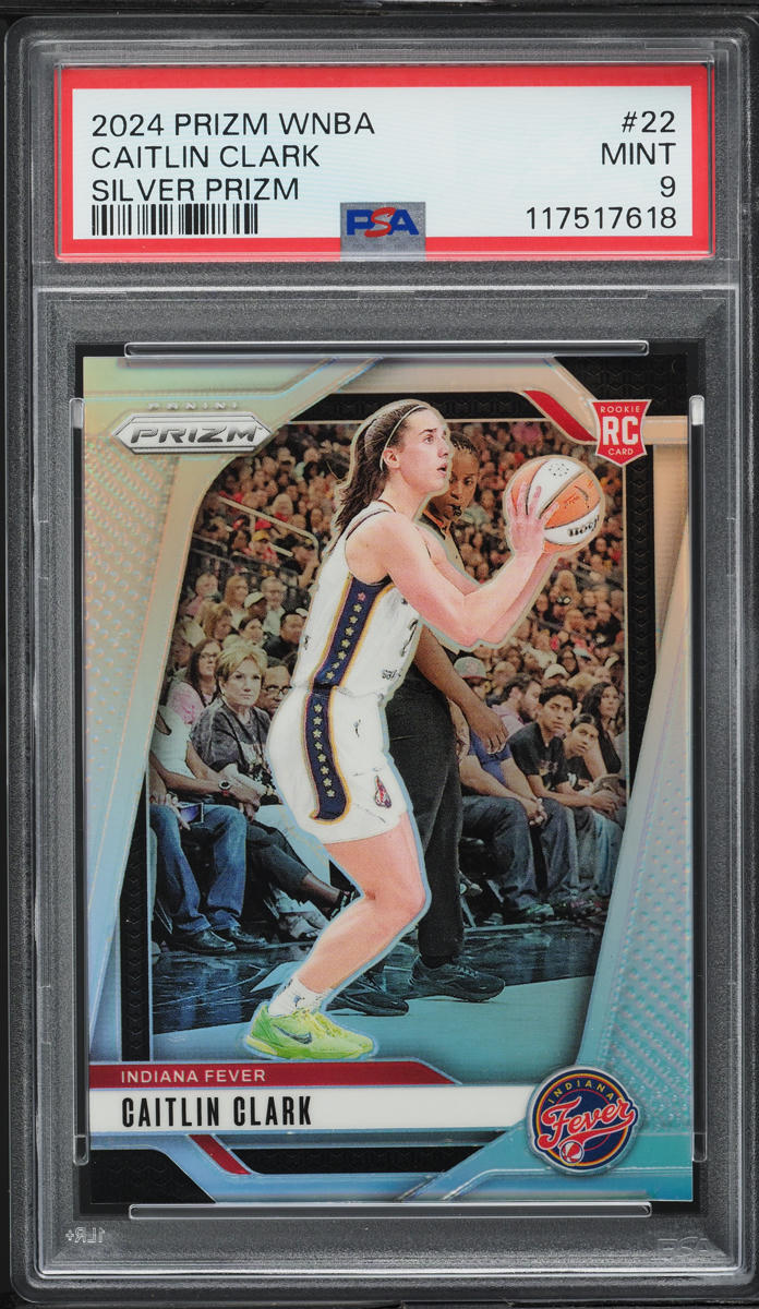 2024 Panini Prizm WNBA Silver Caitlin Clark ROOKIE #22 PSA 9 MINT