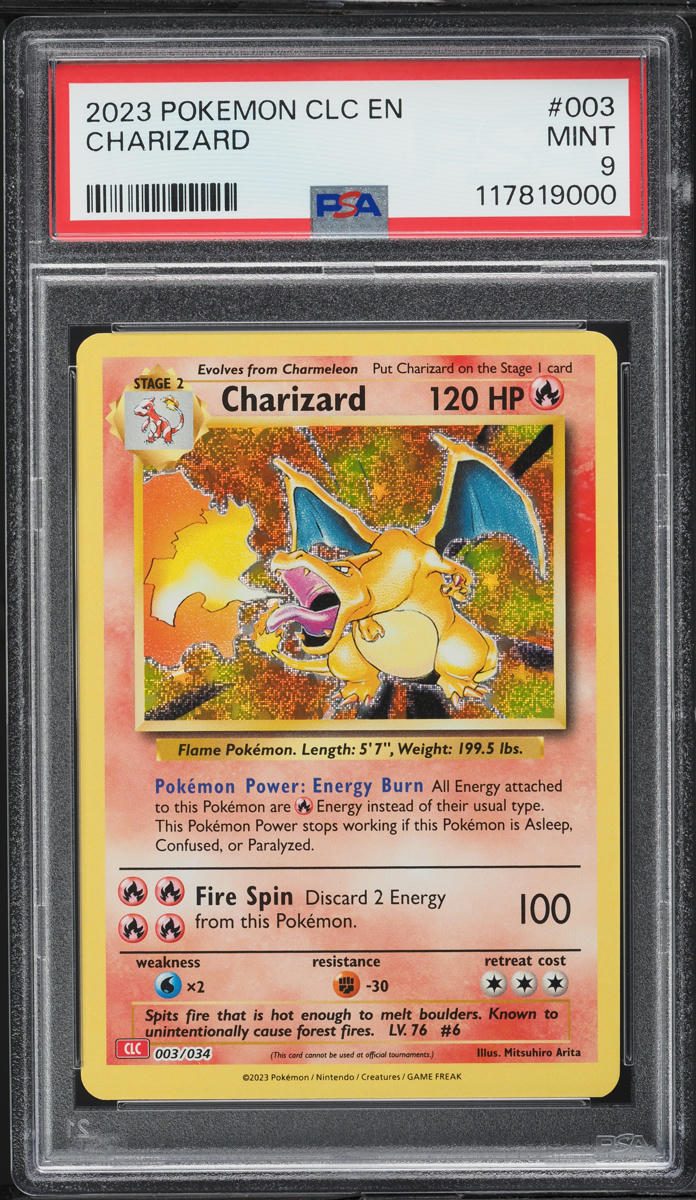 2023 Pokemon TCG Classic Collection Holo Charizard #3 PSA 9 MINT