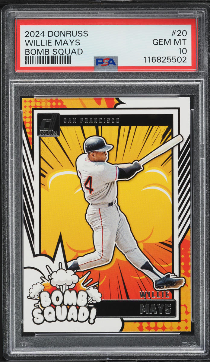 2024 Donruss Bomb Squad Willie Mays #20 PSA 10 GEM MINT