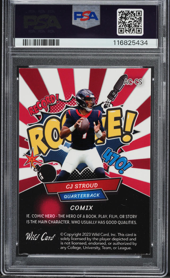 2023 Wild Card Alumination Comix Red C.J. Stroud ROOKIE /40 #AC-CS