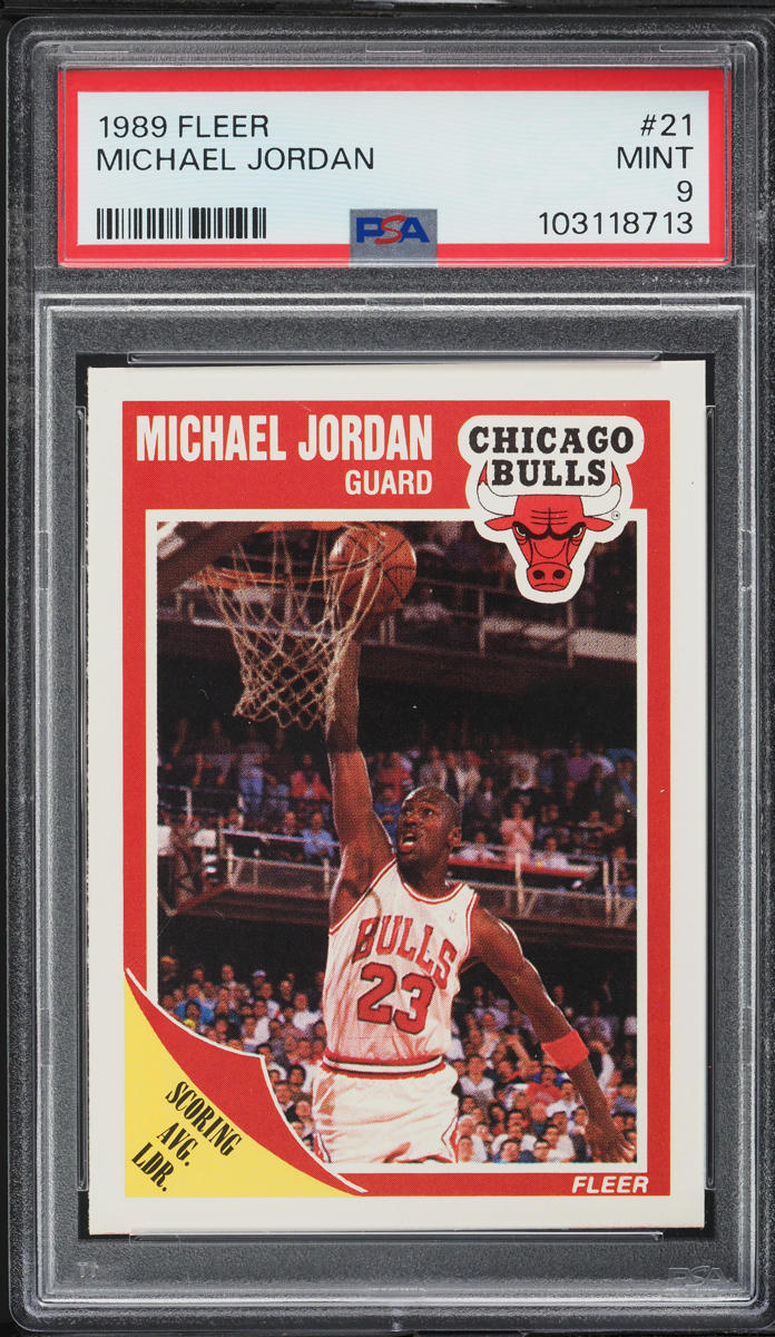 1989 Fleer Basketball Michael Jordan #21 PSA 9 MINT
