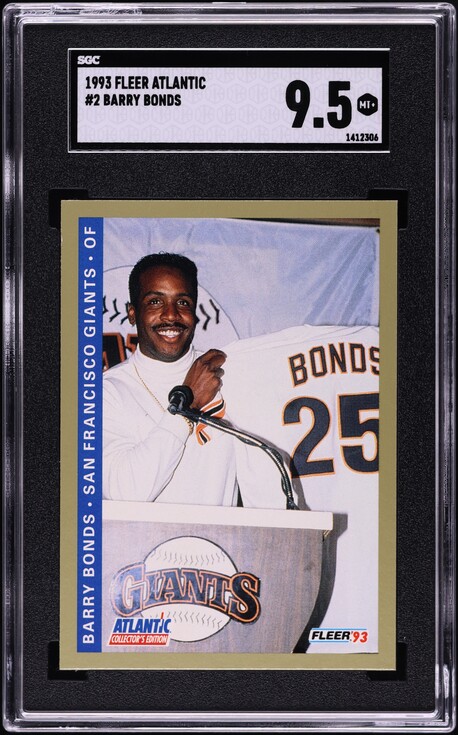 1993 Finest Refractor Barry Bonds ALL-STAR #103 PSA 9 MINT on
