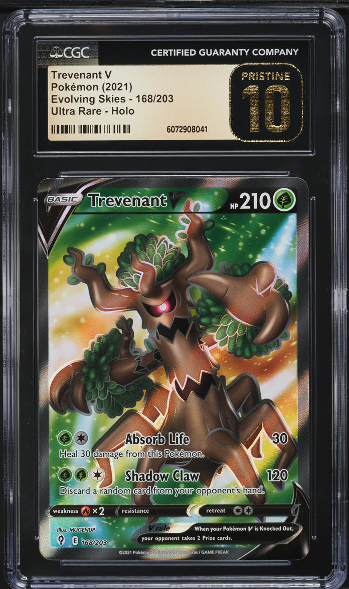 trevenant v pokemon card value - 168/203 Full Art Ultra Rare Evolves from null Type Trevenant V 2021 Japanese Sword