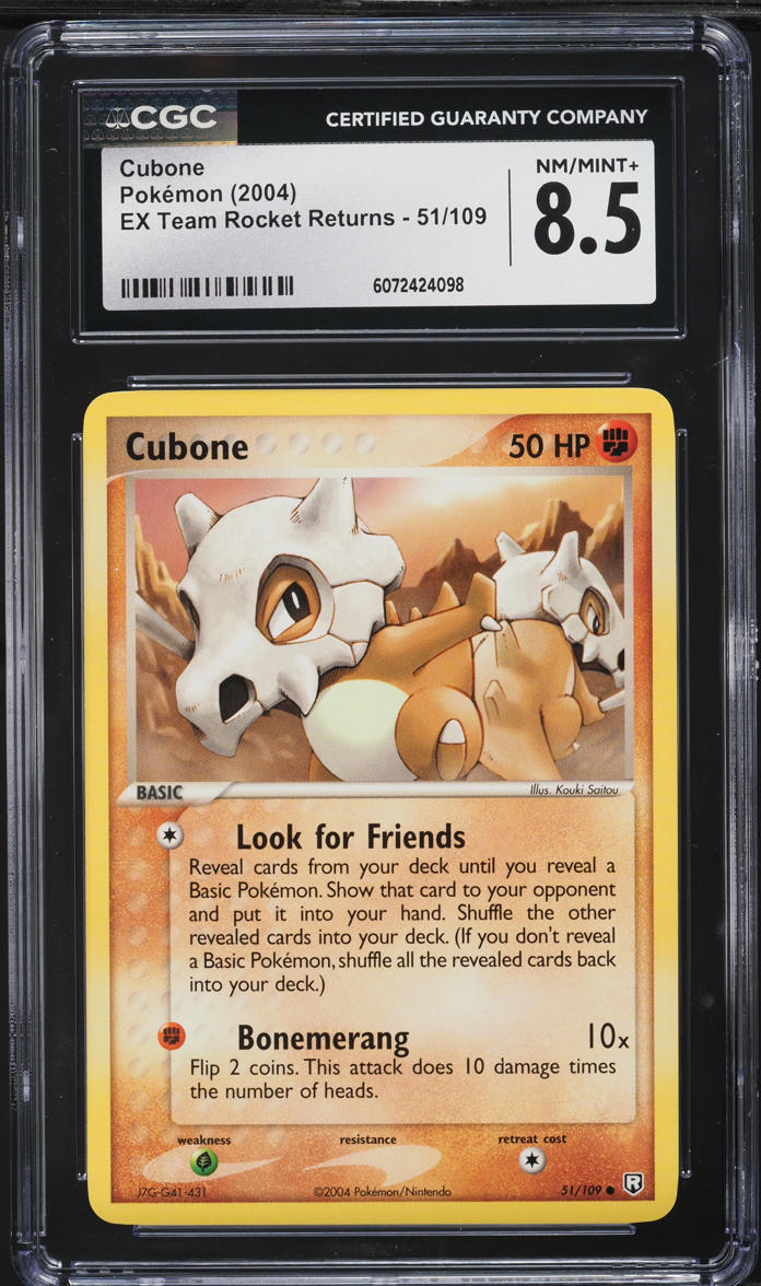 cubone pokemon card price - 104/165 - Pokemon 151 - Reverse Foil Weakness Grass 2 Resistance None None Retreat Cost rarest cubone pokemon card