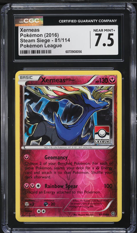 2017 Pokemon Japanese Best of XY Xerneas #096 CGC 10 PRISTINE on Fanatics  Collect
