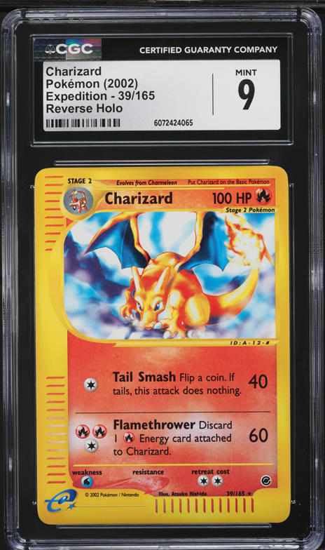 1995 Pokemon Japanese Topsun Blue Back No Number Charizard BGS 9.5