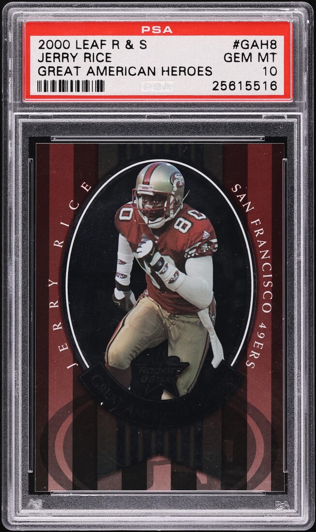 2000 Leaf R & S Great American Heroes Jerry Rice /1000 #GAH8 PSA 10 GEM MINT