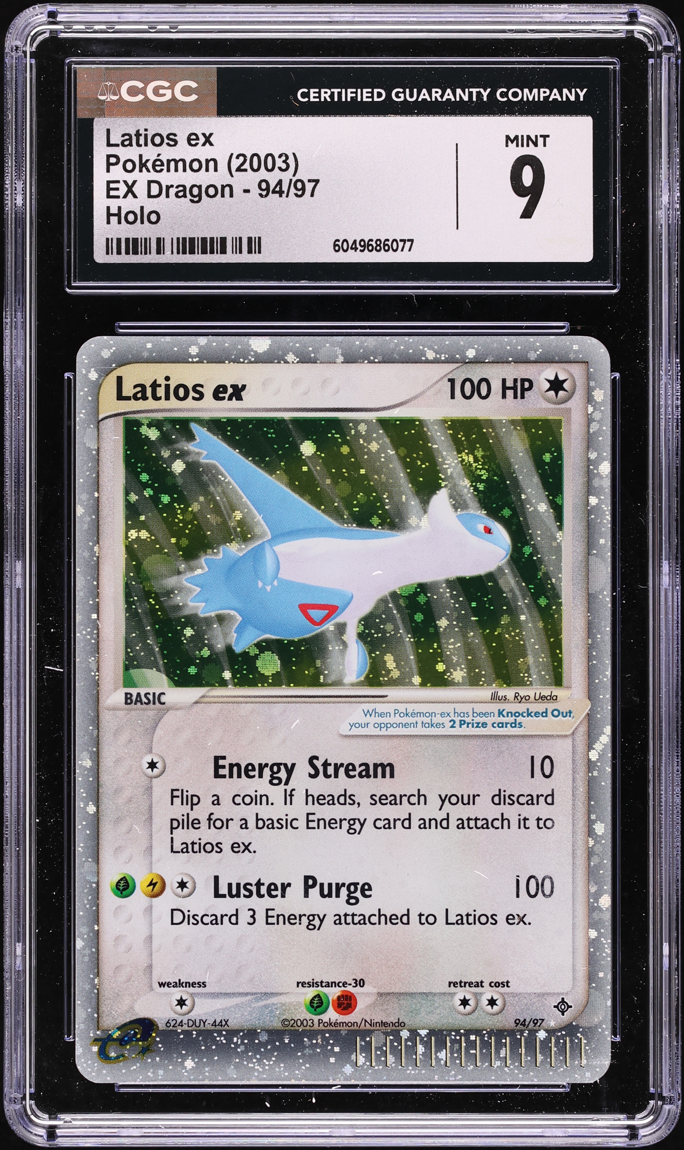2003 Pokemon EX Dragon Holo Latios ex #94 CGC 9 MINT on Fanatics