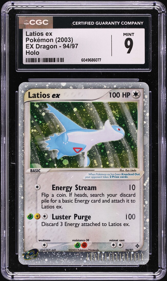 2003 Pokemon EX Dragon Holo Latios ex #94 CGC 9 MINT on Fanatics Collect