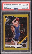 2019 Donruss Optic Gold Prizm Nikola Jokic /10 #96 PSA 10 GEM MINT
