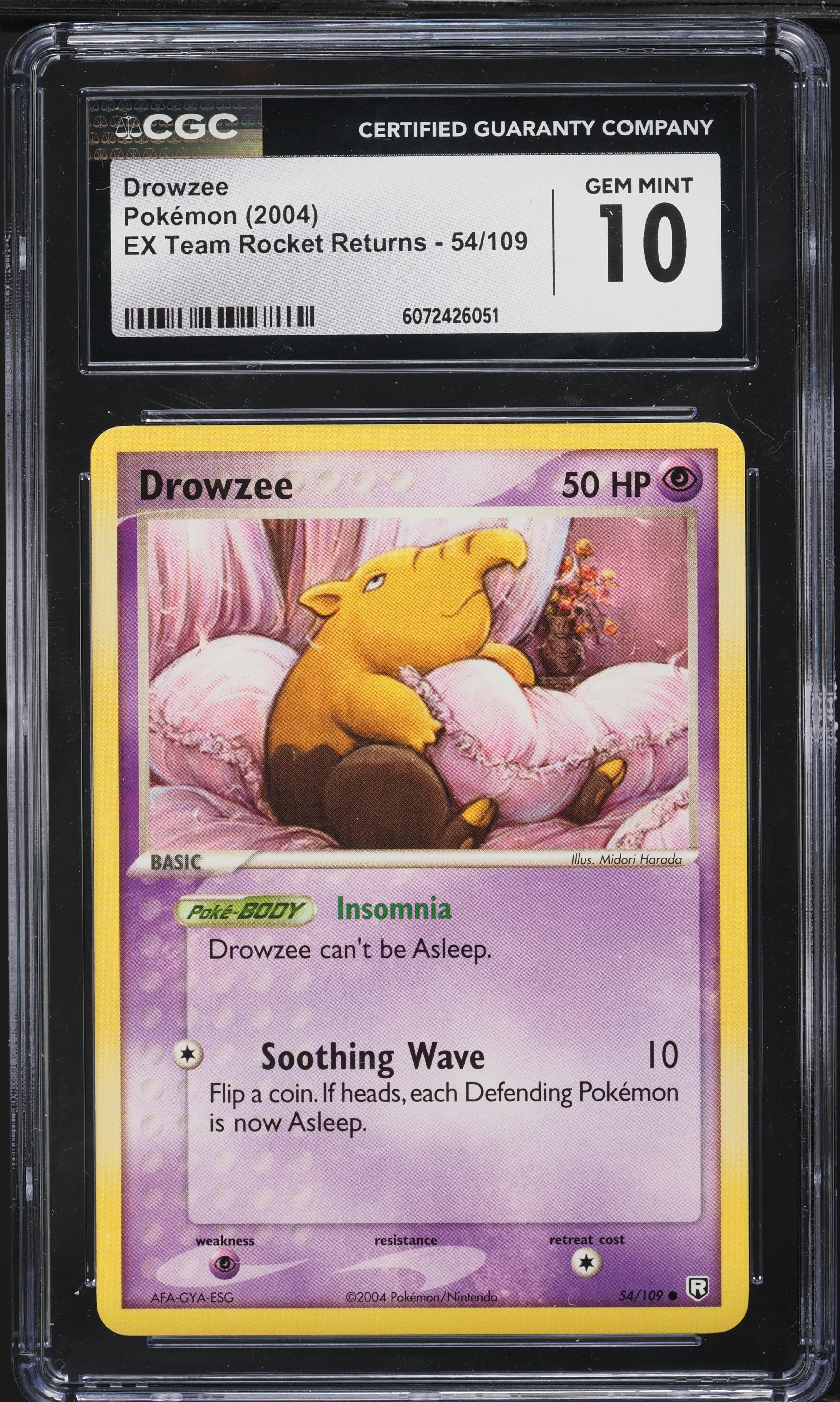 pokemon cards drowzee Card Japanese Team Rocket's 037/098 sv10 C TCG Colorless Artist Pokemon TCG: Drowzee (54) -