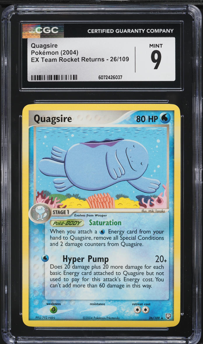 2004 Pokemon EX Team Rocket Returns Quagsire #26 CGC 9 MINT on Fanatics  Collect