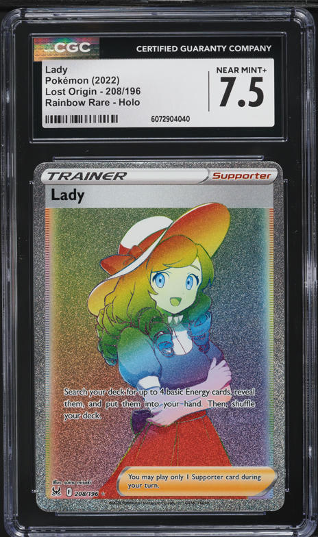 2022 Pokemon Sword & Shield Lost Origin Rainbow Rare Volo #211 CGC 9.5  MINT+ on Fanatics Collect