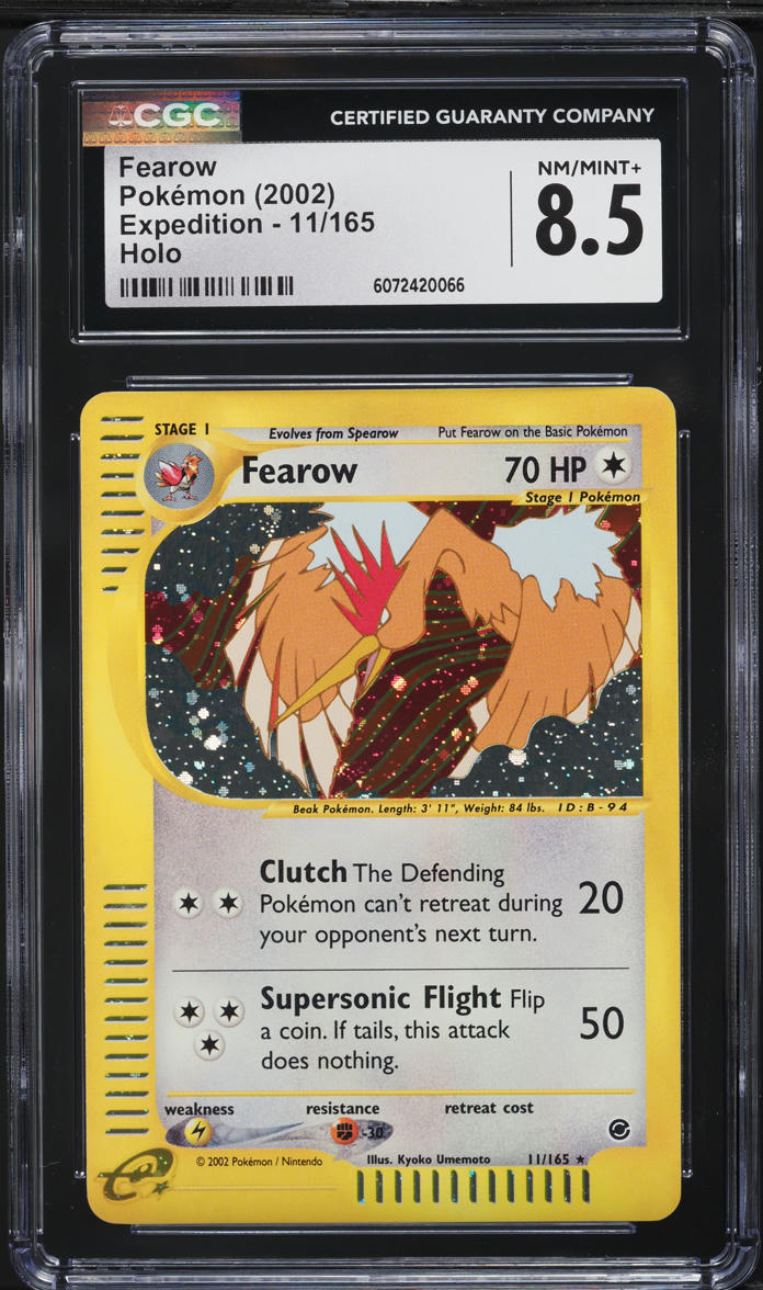 pokemon fearow card #22 Uncommon Card Type 2002 Nintendo Pokemon Legendary Collection