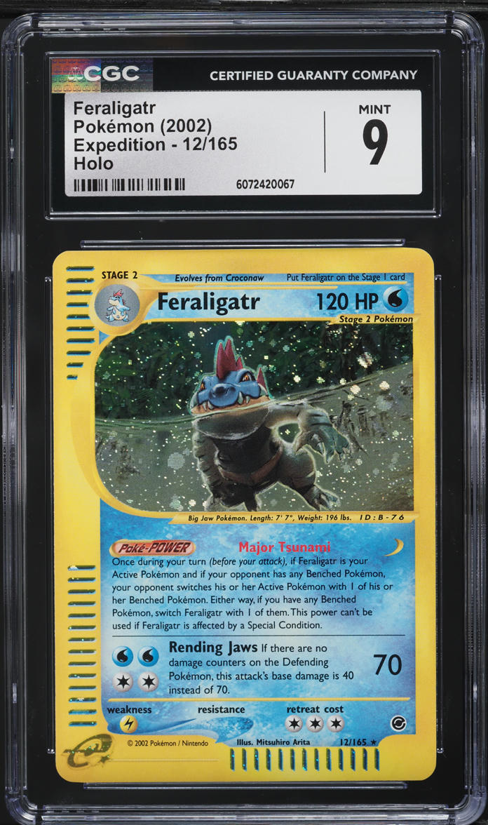 2002 Pokemon Expedition Holo Feraligatr #12 CGC 9 MINT