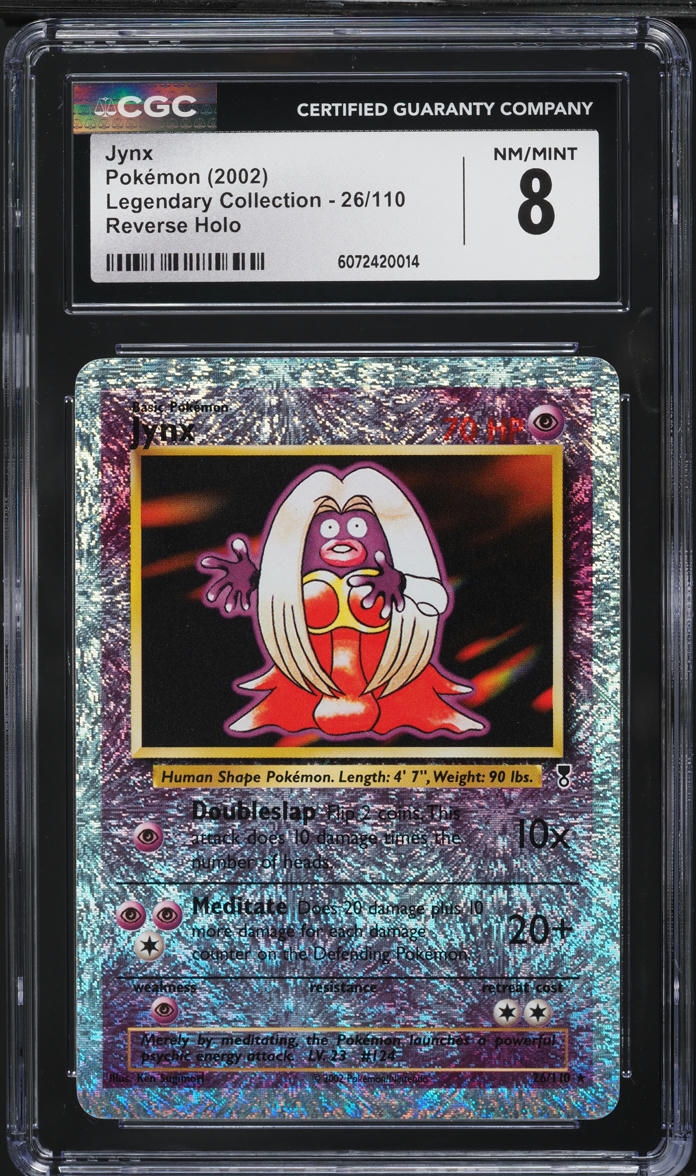 2002 Pokemon Legendary Collection Reverse Holo Jynx #26 CGC 8 NM-MT on  Fanatics Collect