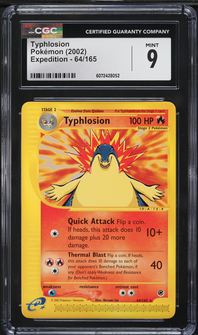 2002 Pokemon Expedition Typhlosion #64 CGC 9 MINT