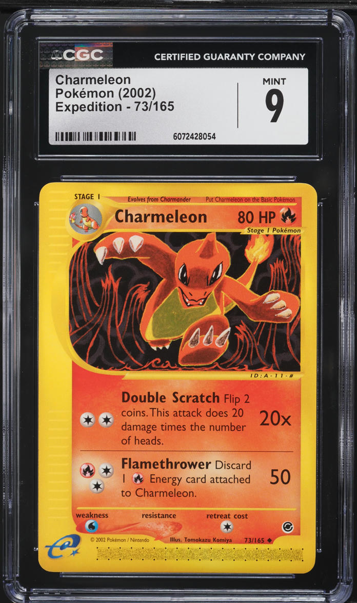 2002 Pokemon Expedition Charmeleon #73 CGC 9 MINT