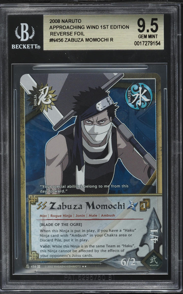 2008 Naruto Approaching Wind 1st Edition Reverse Foil Zabuza
