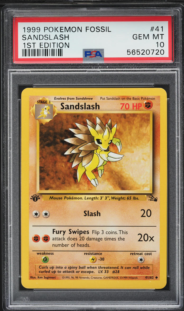 first edition fossil cards 1st Edition Fossil (62/62) Complete Set 1999| TradingCardSets.Com main image 1