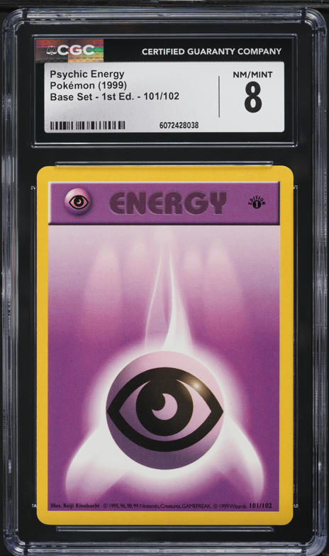 pokemon base set energy cards 2003 Japanese Unnumbered Psychic Energy CGC 10 GEM MINT on Fanatics Collect This lot of cards comes with every type of energy that can be used to accommodate anybodys Pokmon deck Vintage Energy - Shadowless Psychic