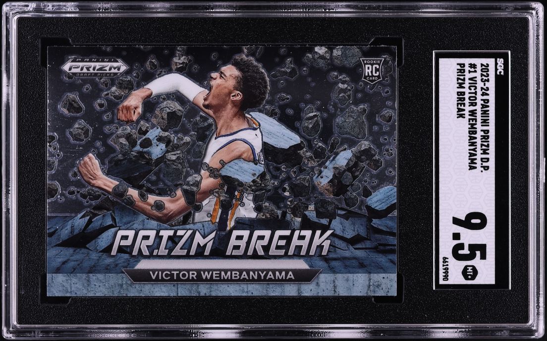 2023 Panini Prizm Draft Break Victor Wembanyama ROOKIE #1 SGC 9.5 MINT+
