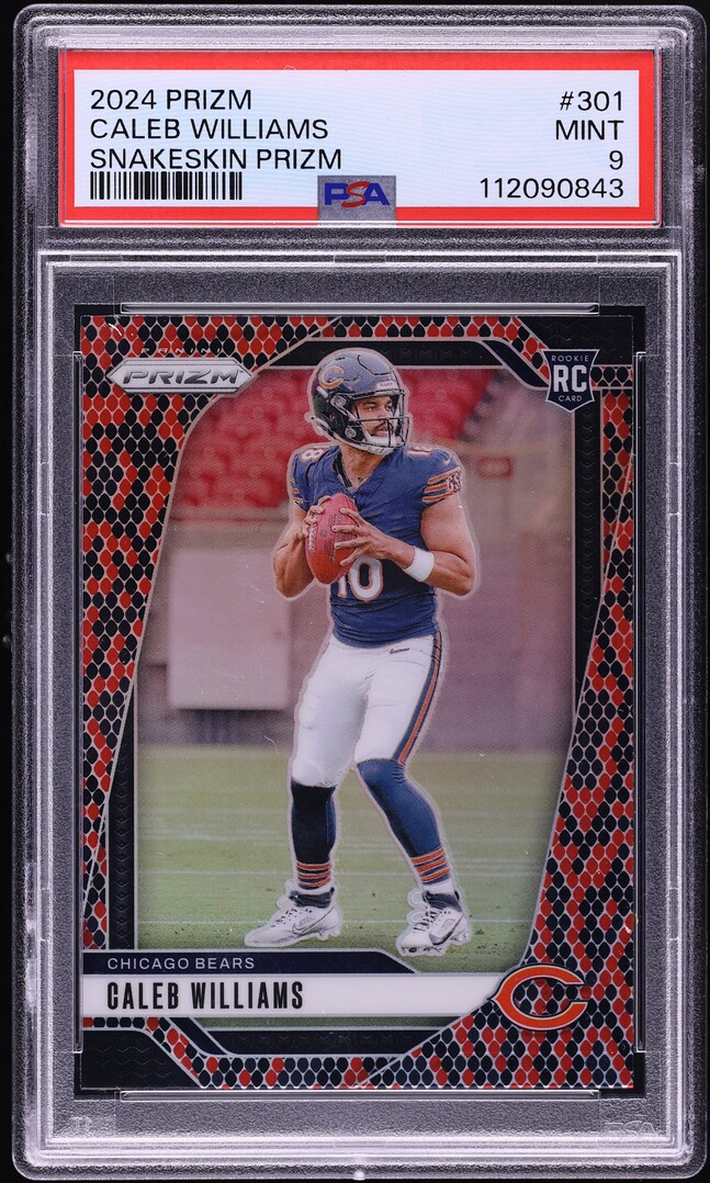 2024 Panini Prizm Snake Skin Caleb Williams ROOKIE #301 PSA 9 MINT