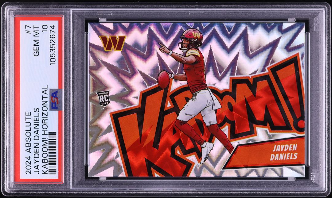 2024 Absolute Kaboom! Horizontal Jayden Daniels ROOKIE #7 PSA 10 GEM MINT