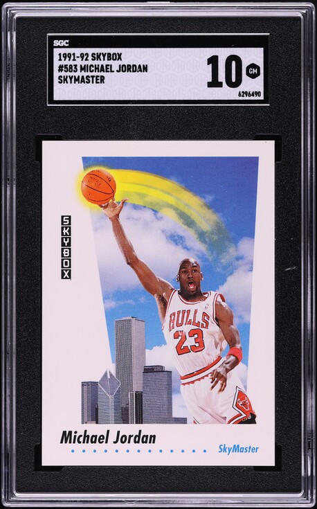 1991 Skybox Basketball Michael Jordan #572 PSA 10 GEM MINT on 