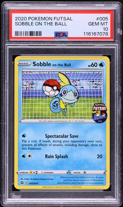 2020 Pokemon Sword & Shield Futsal Sobble On The Ball #5 PSA 10 GEM MINT