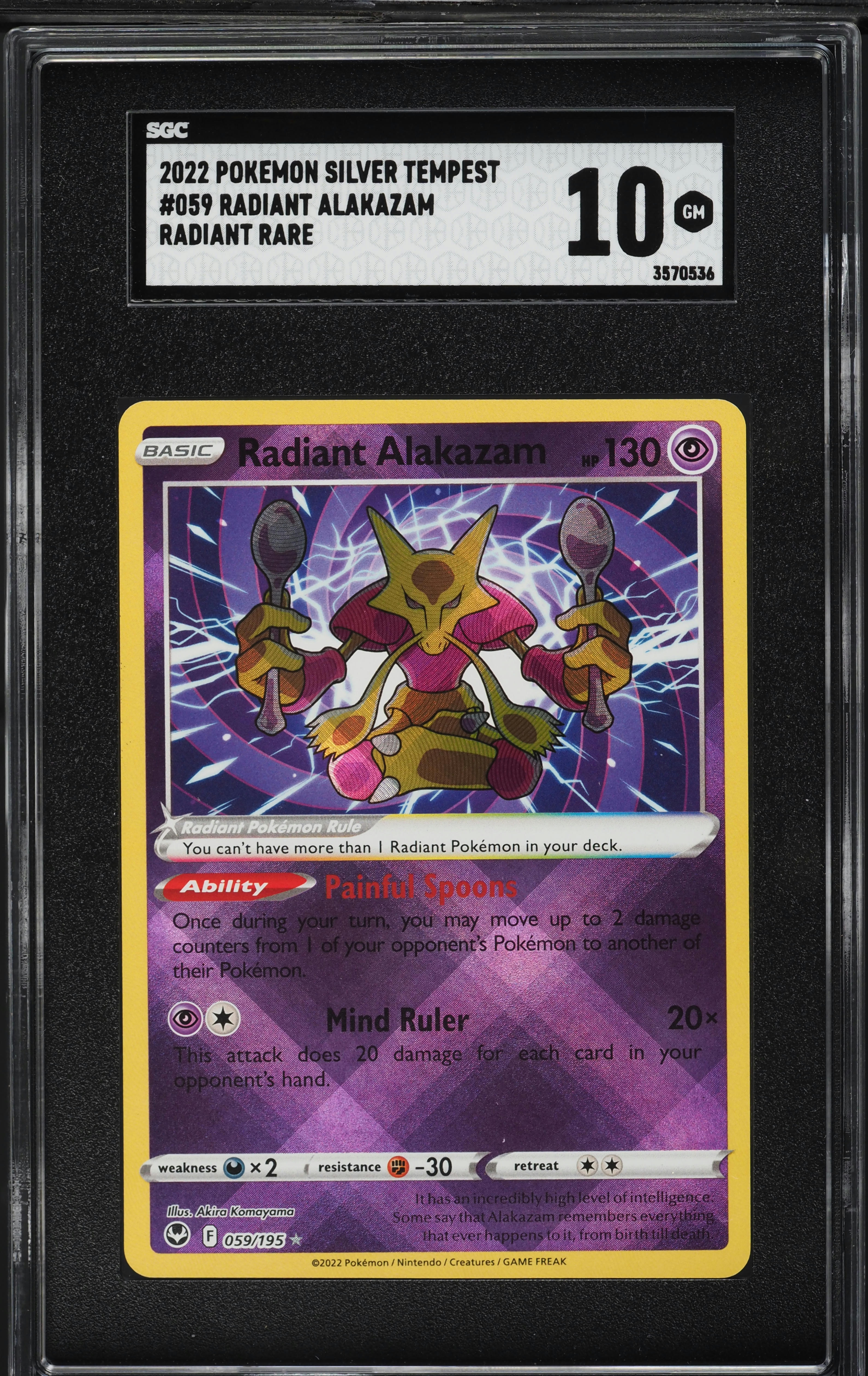 Radiant Alakazam (059/195) [Sword & Shield: Silver Tempest] - Lightly Played Holofoil