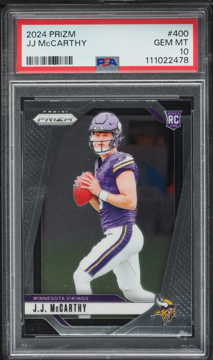 2024 Panini Prizm J.J. McCarthy ROOKIE #400 PSA 10 GEM MINT