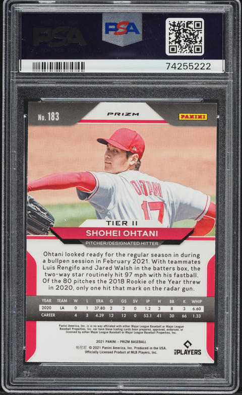 2021 Panini Prizm Teal Wave Shohei Ohtani #183 PSA 10 GEM MINT on