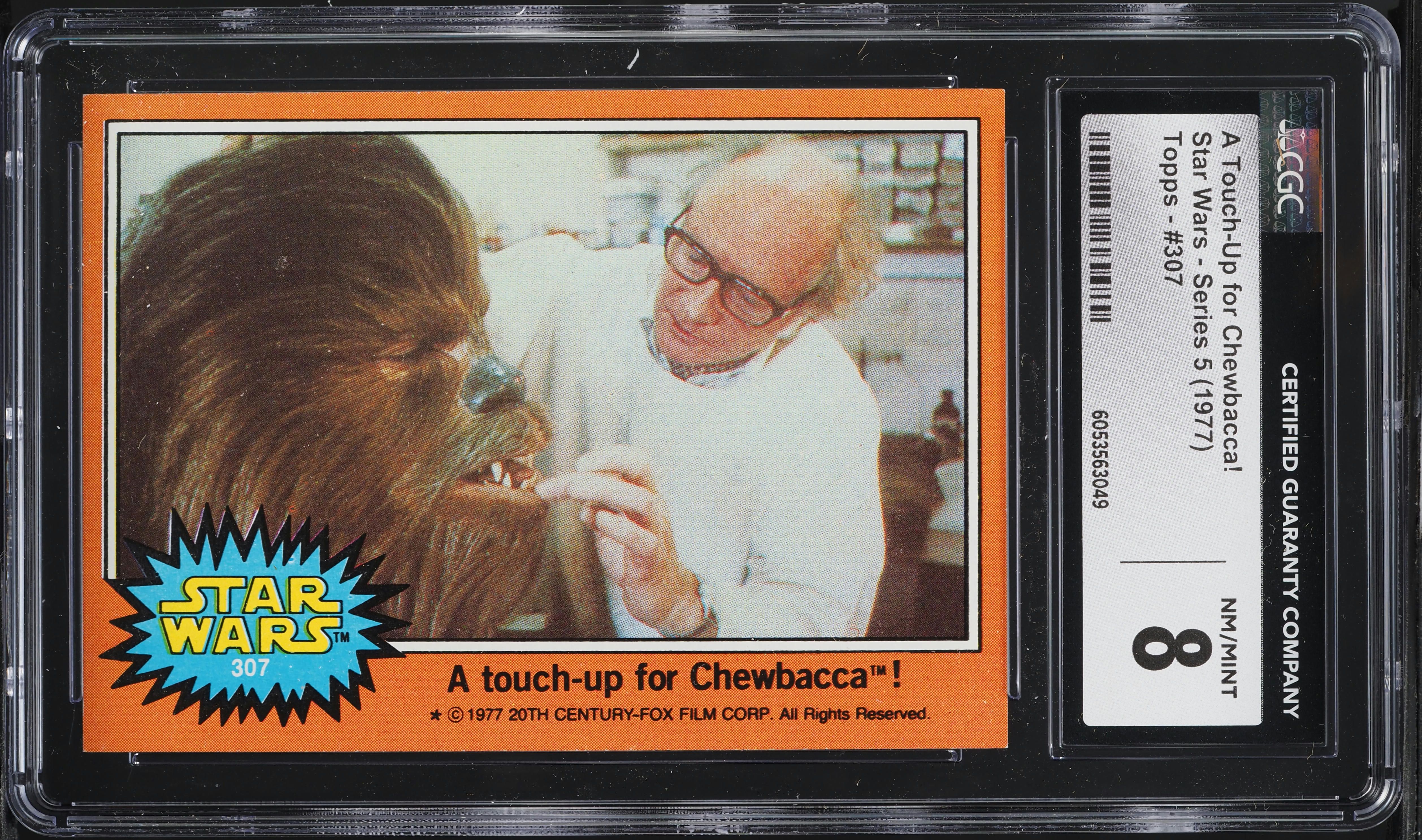 1977 Topps Star Wars A Touch-Up For Chewbacca! #307 CGC 8 NM-MT on