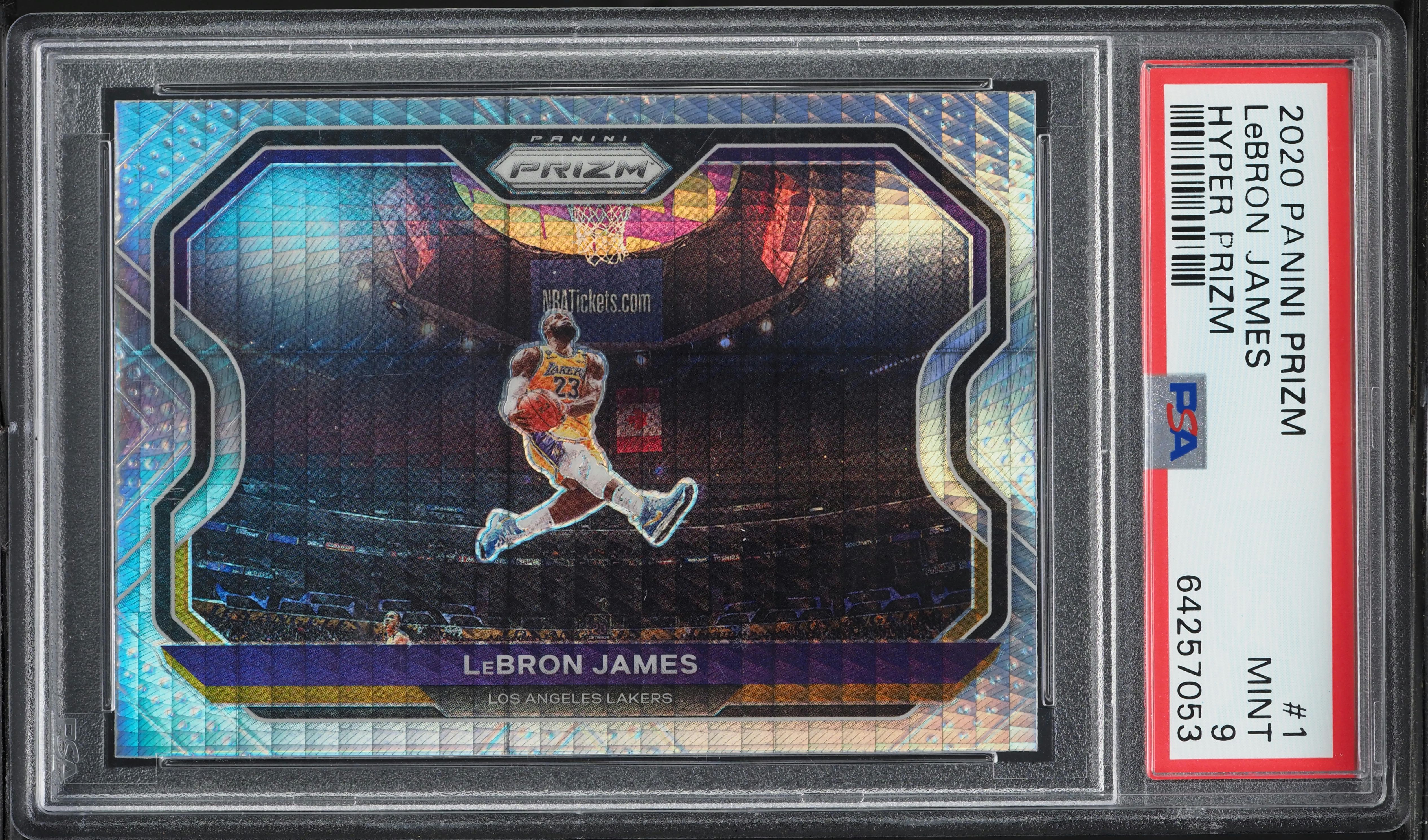2020 Panini Prizm Hyper LeBron James #1 PSA 9 MINT on Fanatics Collect
