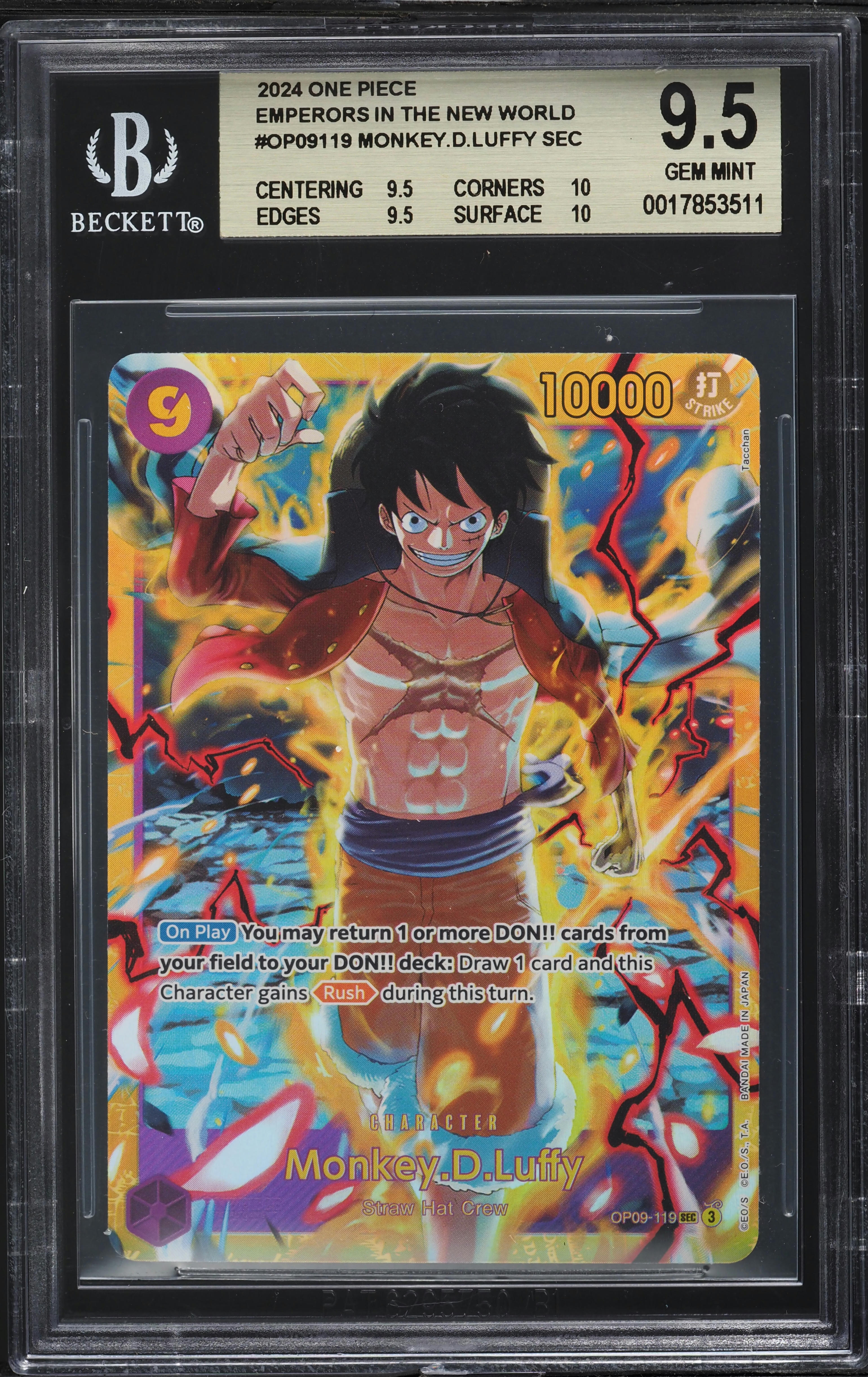 トレーディングカード 2024 ONE PIECE OP09 JP #022 リム PSA10