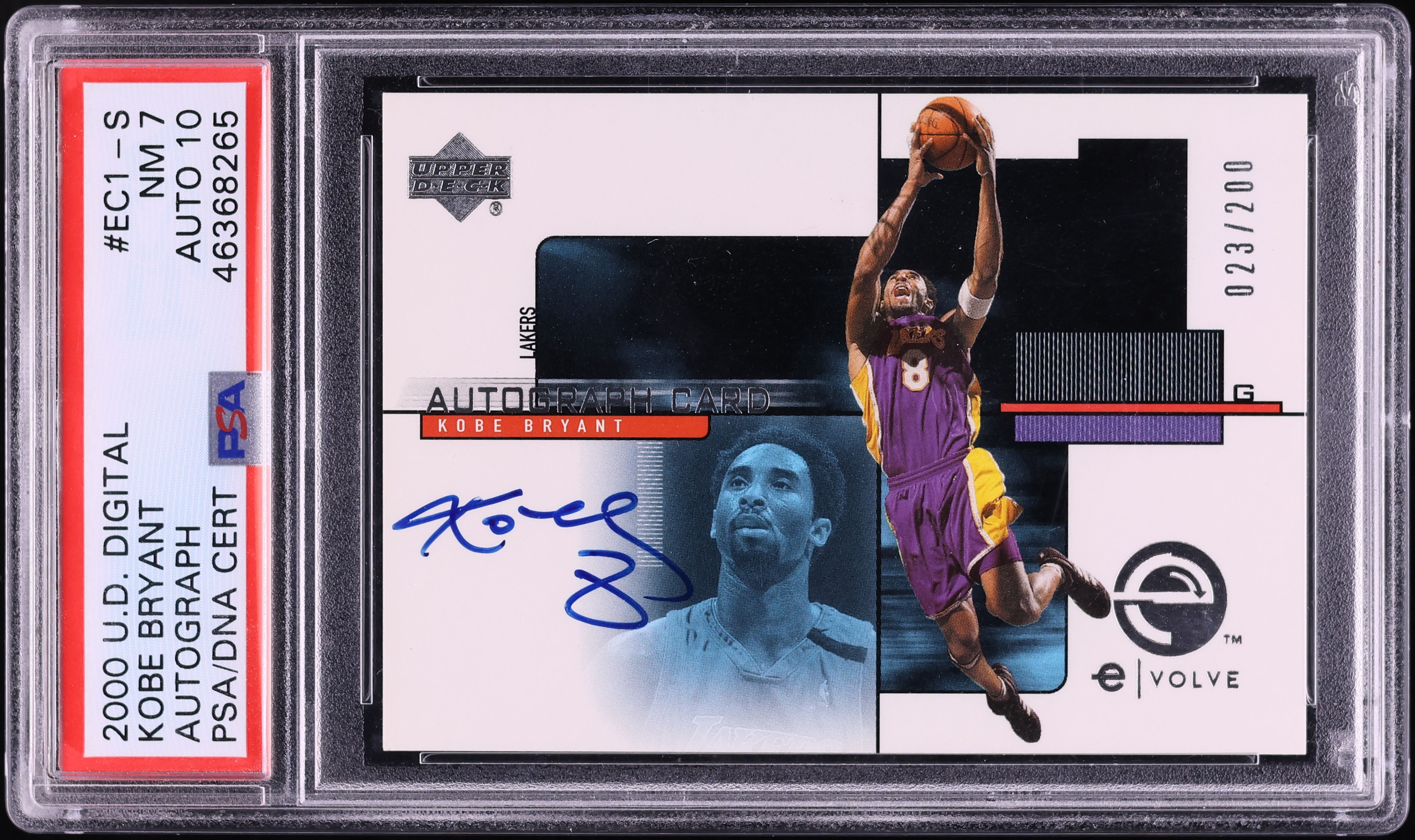 Kobe bryant autographed 2000 Upper Deck