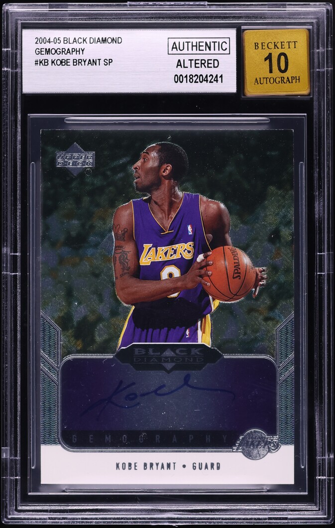 2004 Black Diamond Gemography Kobe Bryant SP AUTO #GEM-KB BGS