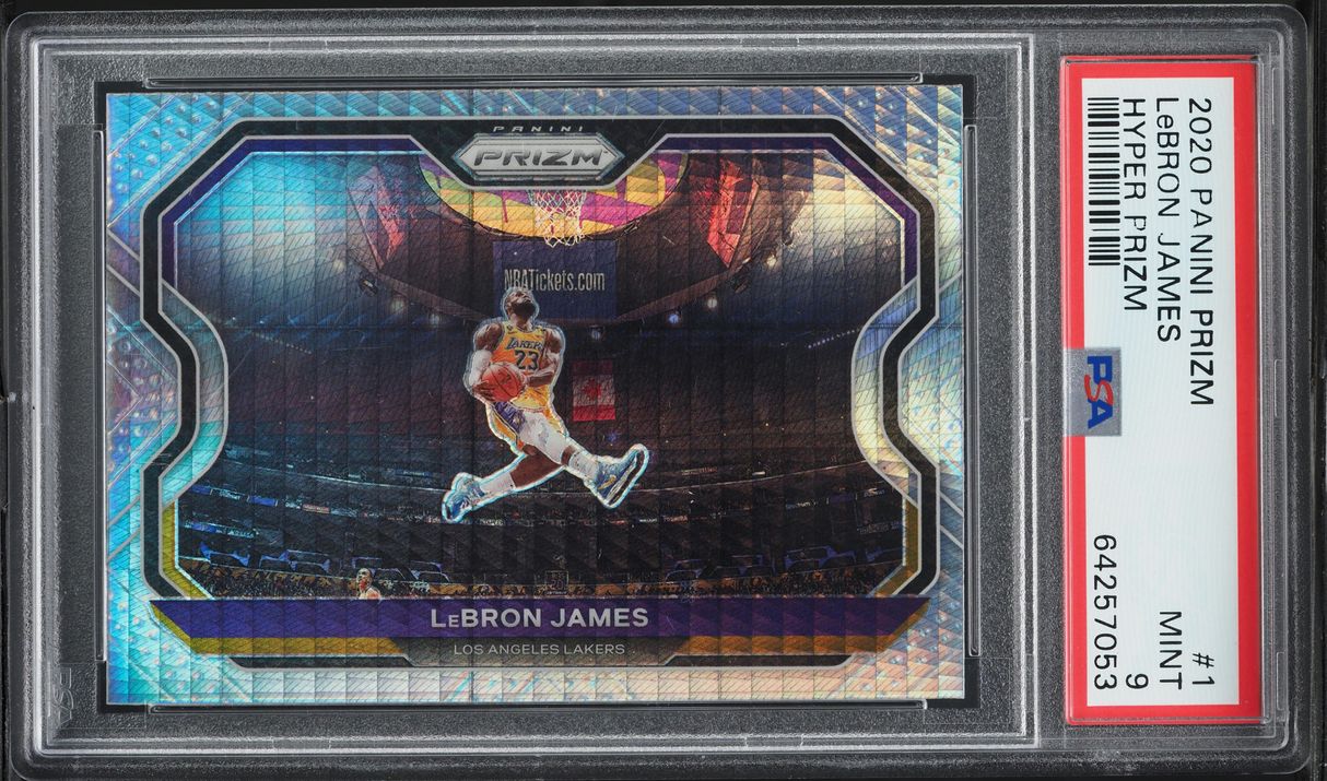 2020 Panini Prizm Hyper LeBron James #1 PSA 9 MINT