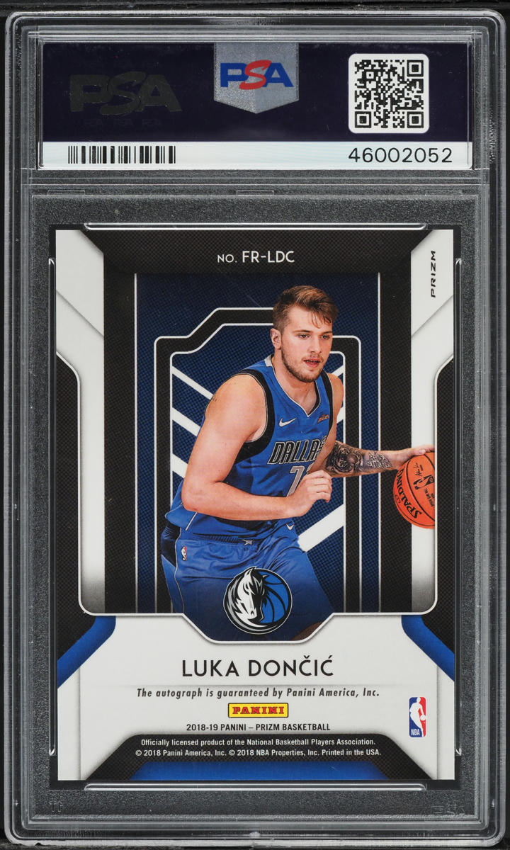 2018 Panini Prizm Fast Break Luka Doncic ROOKIE AUTO #FR-LDC PSA
