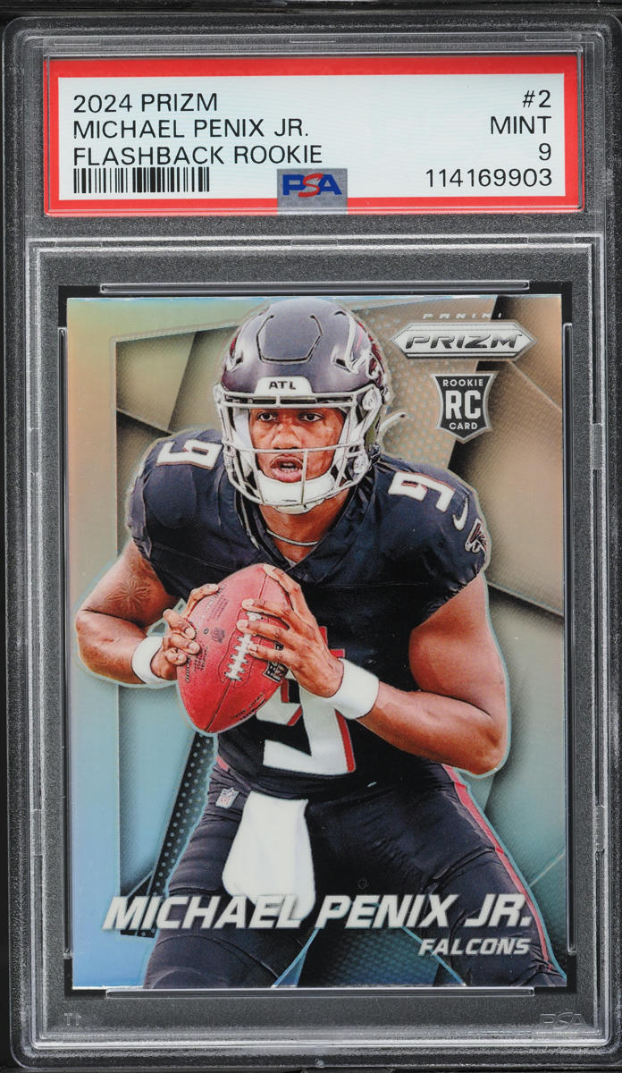 2024 Panini Prizm Flashback Michael Penix Jr. ROOKIE #2 PSA 9 MINT
