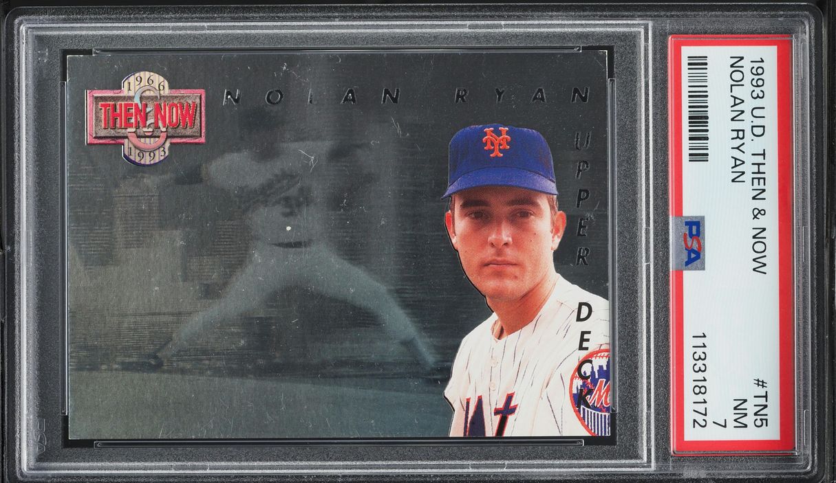 1993 Upper Deck Then & Now Nolan Ryan #TN5 PSA 7 NRMT