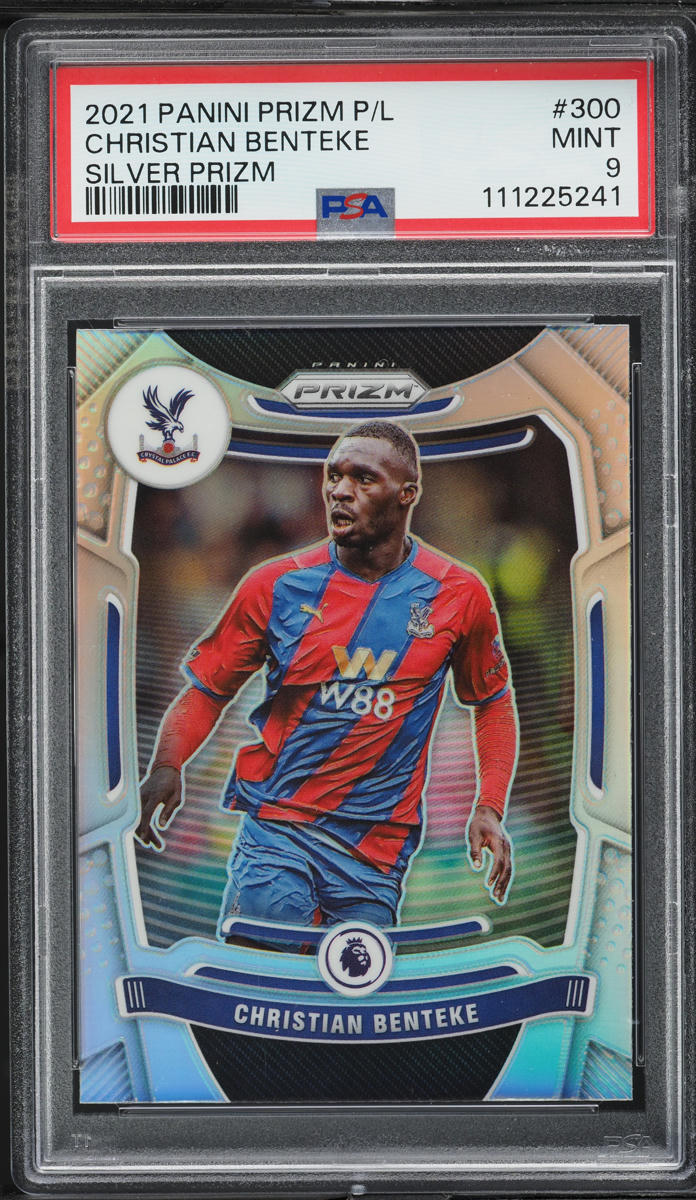 2021 Panini Prizm Premier League Silver Christian Benteke #300 PSA 9 MINT