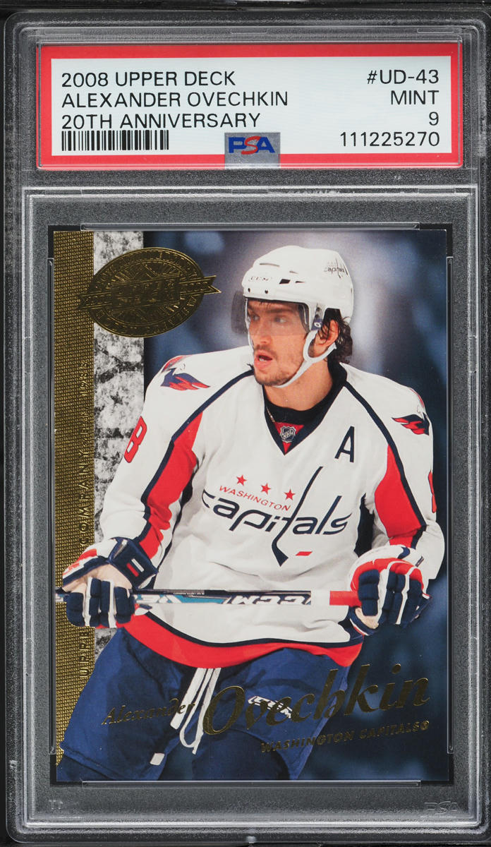 2008 Upper Deck 20th Anniversary Alexander Ovechkin #UD-43 PSA 9 MINT