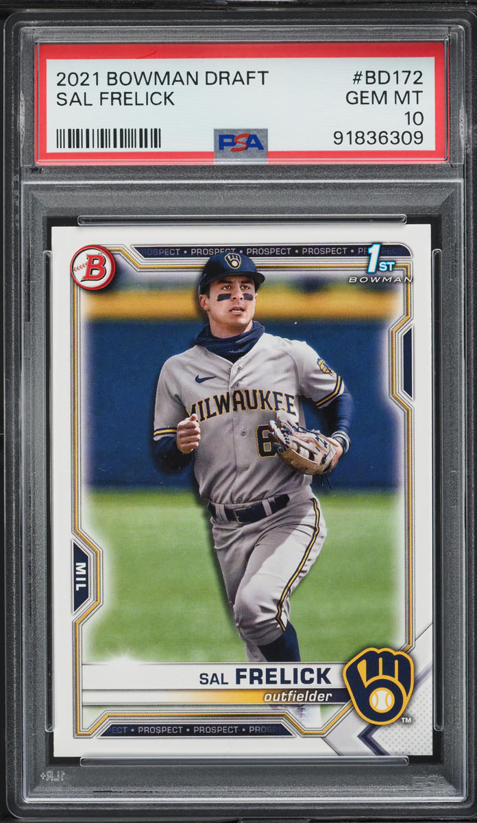 2021 Bowman Draft Sal Frelick PROSPECT #BD172 PSA 10 GEM MINT