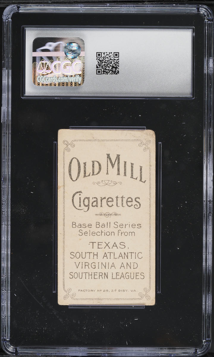 1909-11 T206 Bill Otey SOUTHERN LEAGUER, OLD MILL CGC 2.5 GD+