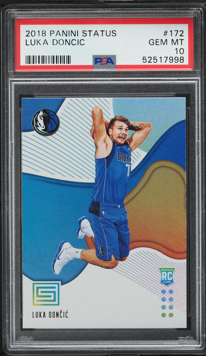 2018 Panini Status Luka Doncic ROOKIE #172 PSA 10 GEM MINT on