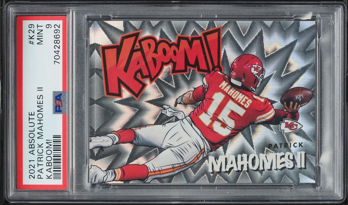 2021 Absolute Kaboom! Patrick Mahomes II #K29 PSA 9 MINT