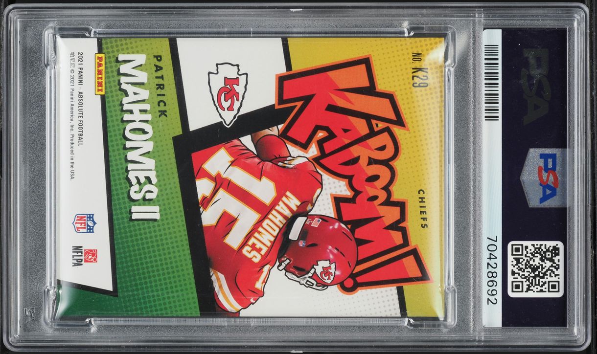 2021 Absolute Kaboom! Patrick Mahomes II #K29 PSA 9 MINT